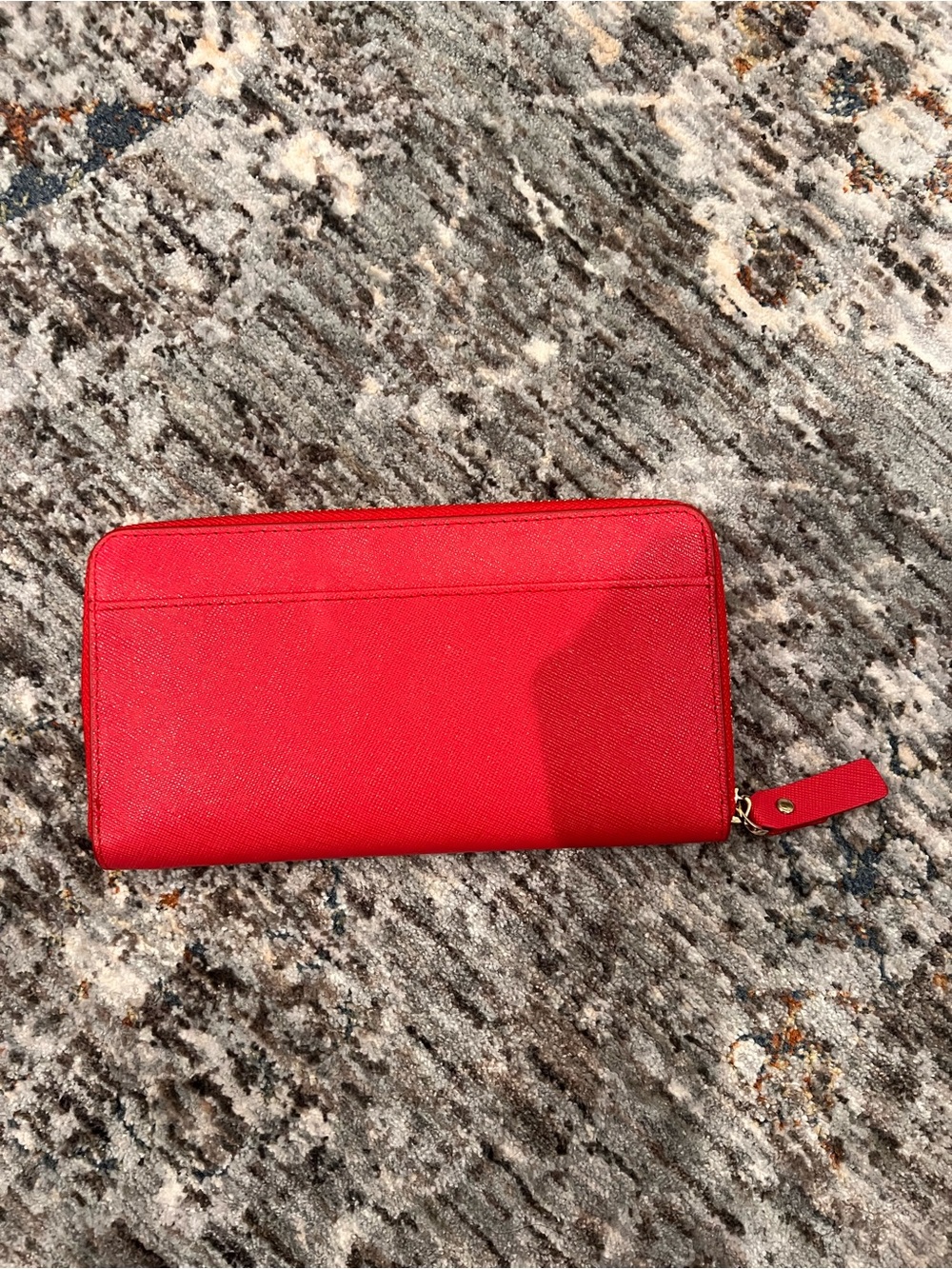 FAUX kate spade Red Zip-Around Wallet - Picture 2 of 3